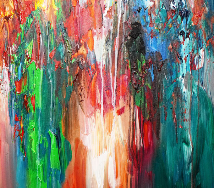 detail of the oversized abstract artwork by the artist Peter Nottrott for sale