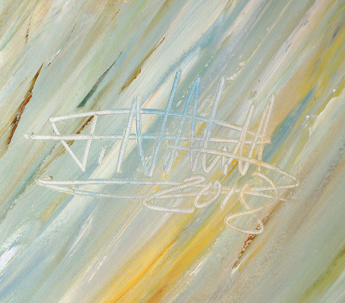 Signature of the artist Peter Nottrott and year of creation: 2018