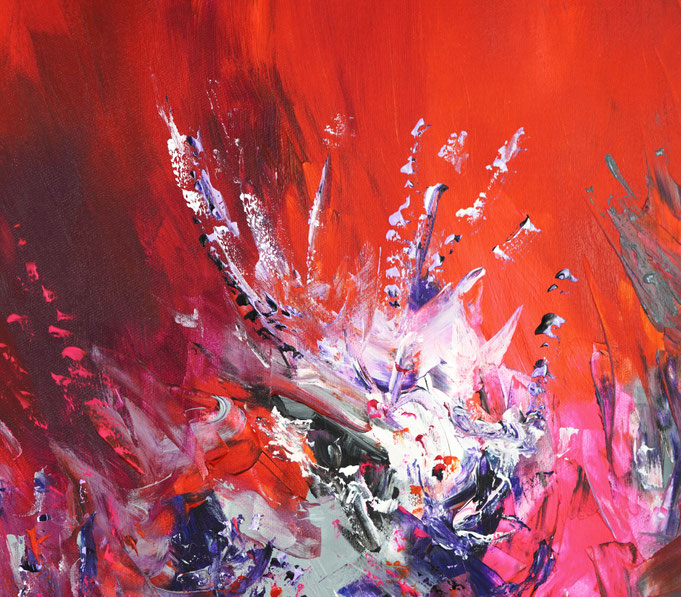 detail of the oversized abstract artwork by the artist Peter Nottrott for sale