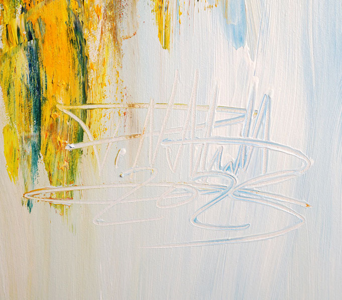 Signature of the artist Peter Nottrott and year of creation