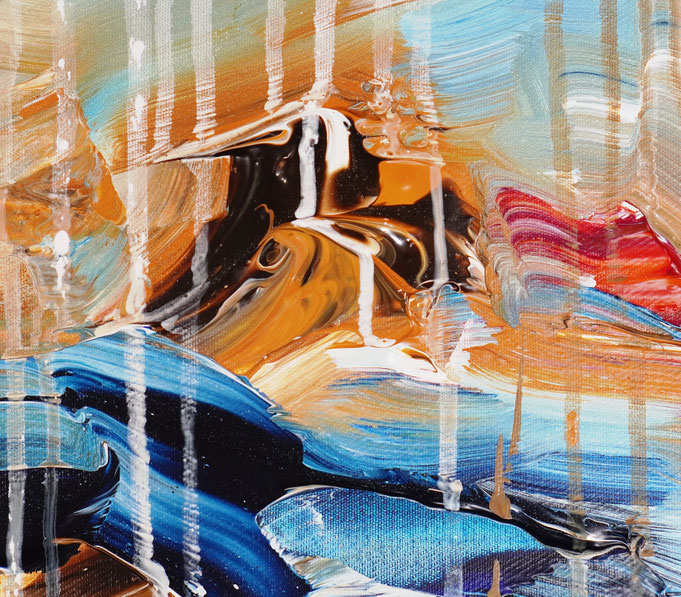detail of the large sailing painting