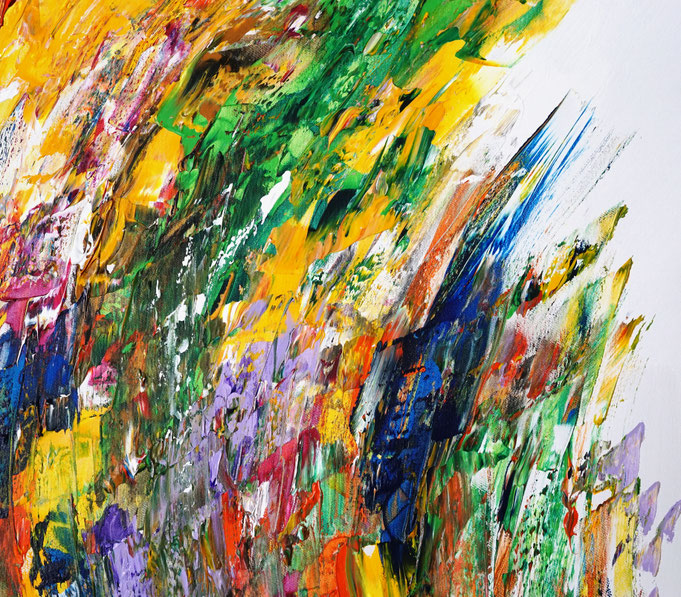 detail of the oversized abstract artwork by the artist Peter Nottrott for sale