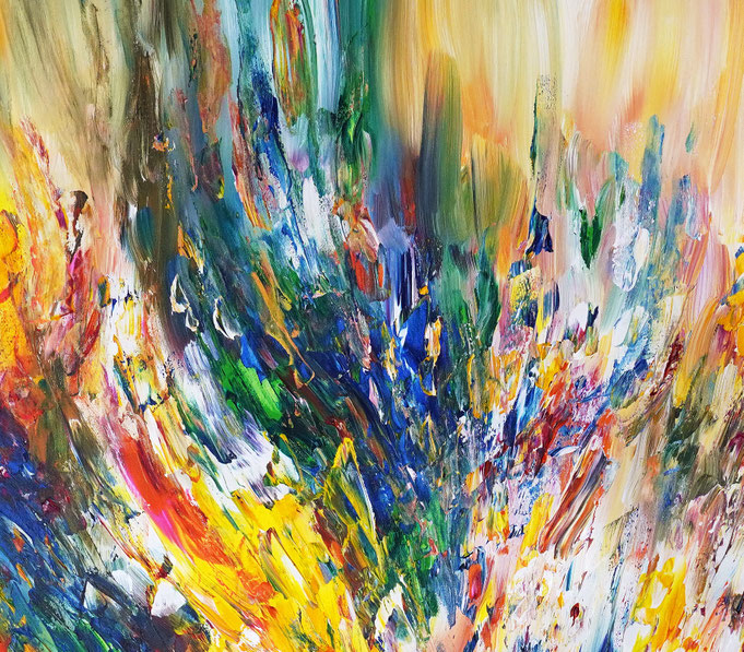 Detail of the abstract artwork by artist Peter Nottrott