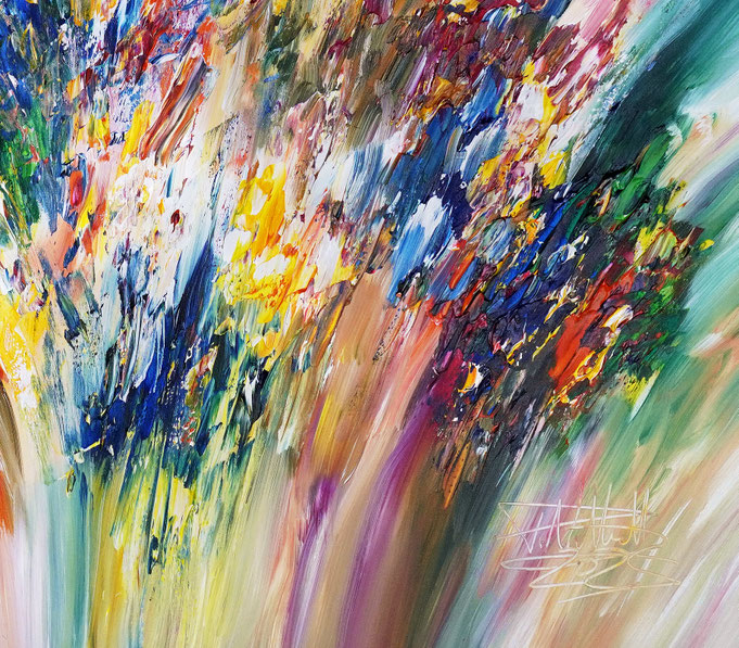 Detail of the abstract artwork by artist Peter Nottrott