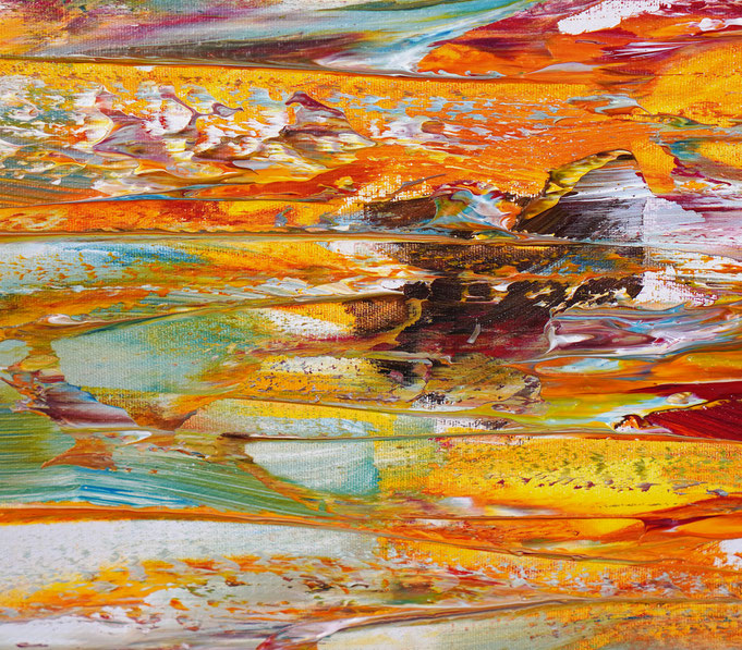 Detail of the sunset sail painting of the artist Peter Nottrott in his shop 