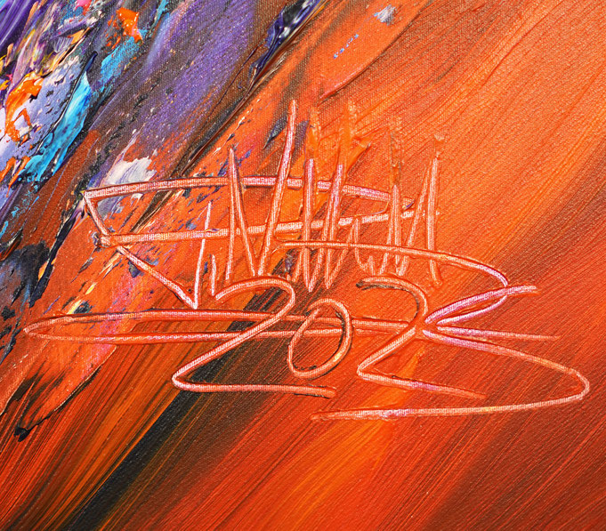 Signature of the artist Peter Nottrott and year of creation