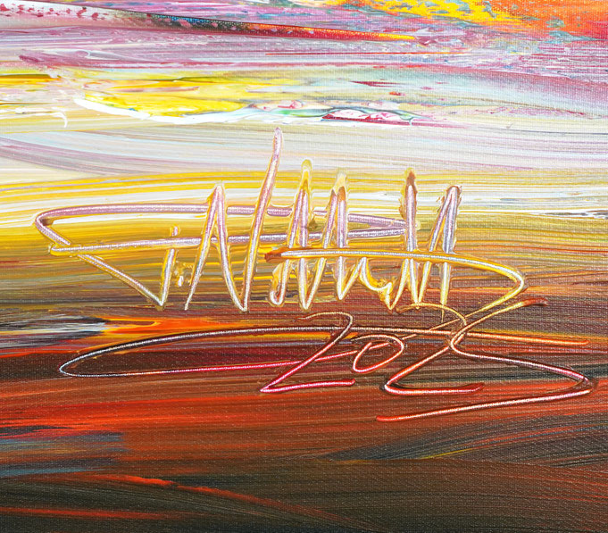 signature of the artist Peter Nottrott and year of creation