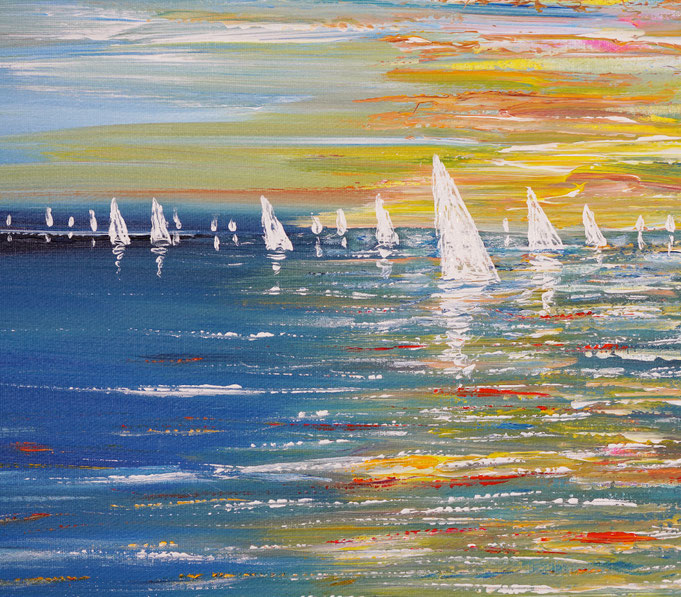 Detail of painting Seaside Impression S 1