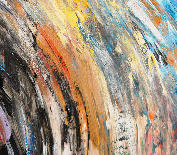 detail of the oversized abstract artwork by the artist Peter Nottrott for sale