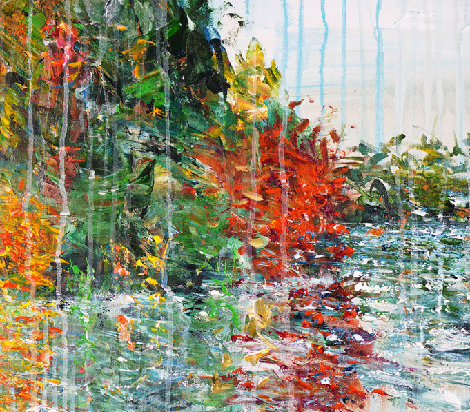 detail of the flower artwork of the artist Peter Nottrott
