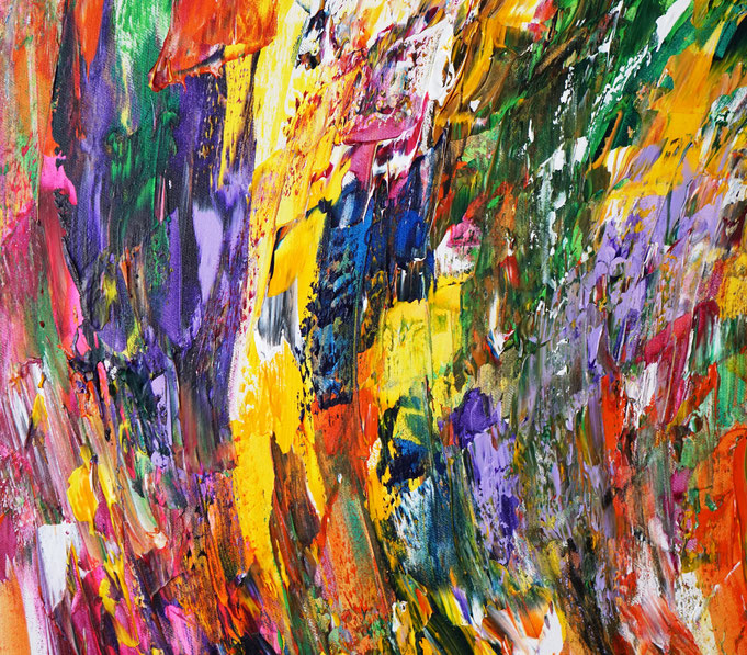 detail of the oversized abstract artwork by the artist Peter Nottrott for sale