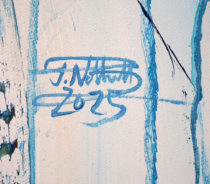 bottom right on the artwork: signature of the artist Peter Nottrott and year of creation: 2025