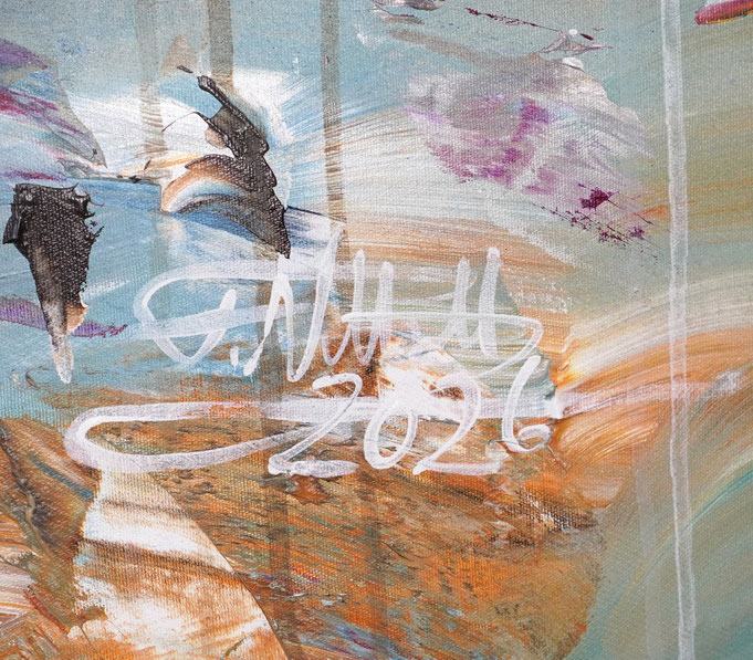 bottom right on the artwork: signature of the artist Peter Nottrott and year of creation: 2025