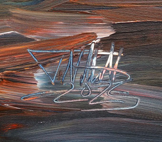 bottom right on the artwork: signature of the artist Peter Nottrott and year of creation: 2025