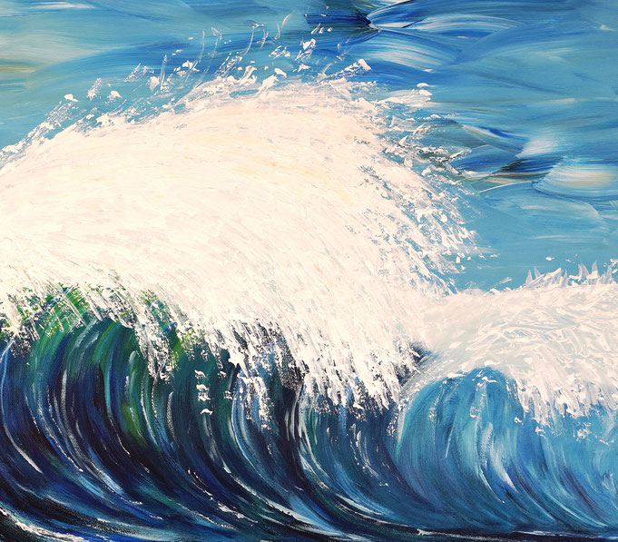 deatil of the artwork Seascape Breaking Waves XL 7 of the artist Peter Nottrott