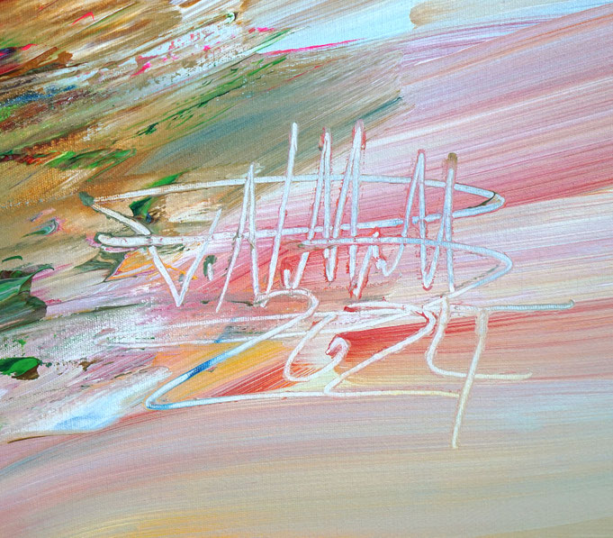 Signature of the artist Peter Nottrott and year of creation