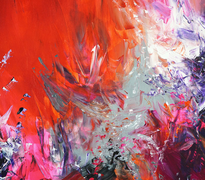 detail of the oversized abstract artwork by the artist Peter Nottrott for sale