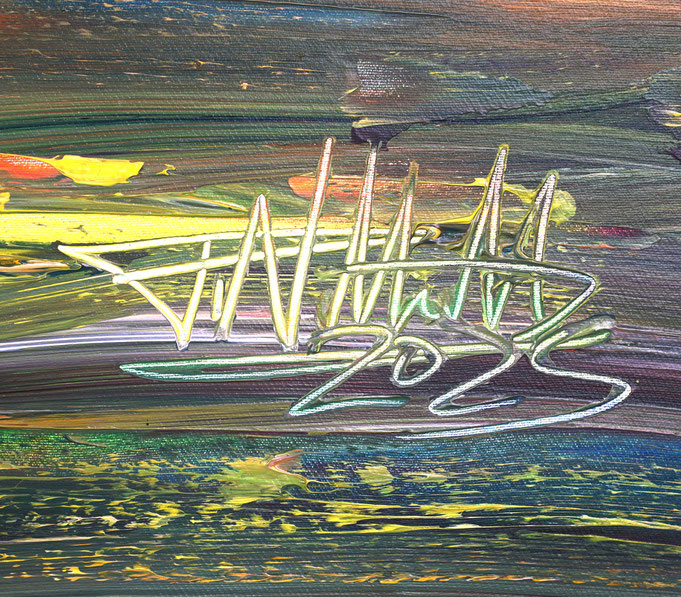 signature of the artist Peter Nottrott and year of creation