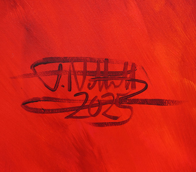 Signature of the artist Peter Nottrott and year of creation