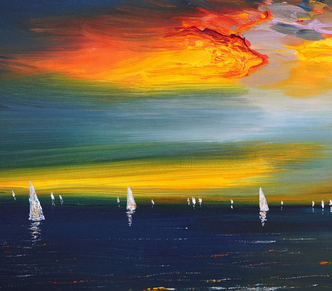 Detail of painting Seaside Impression S 1