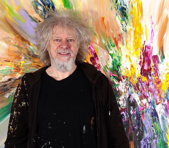 ..just finished painting: Peter with Happiness In Life XL 1