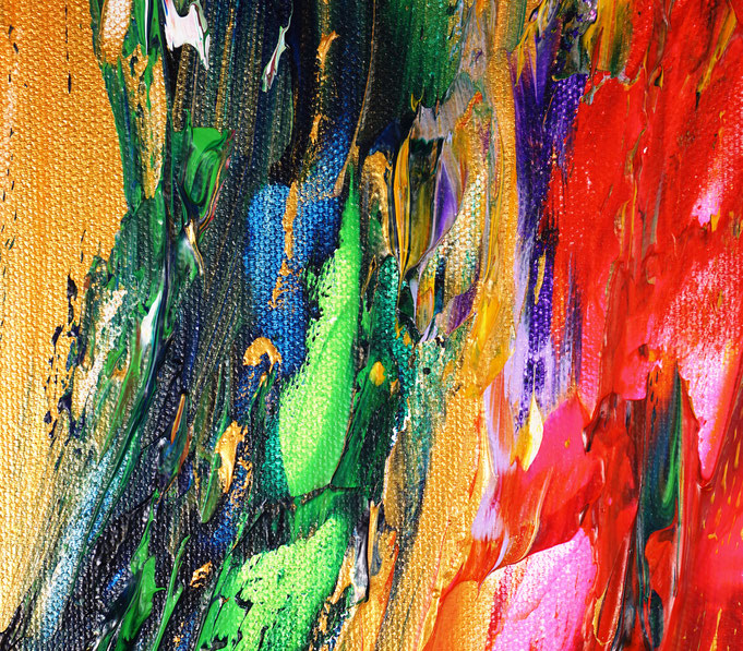Detail of the abstract artwork by the artist Peter Nottrott
