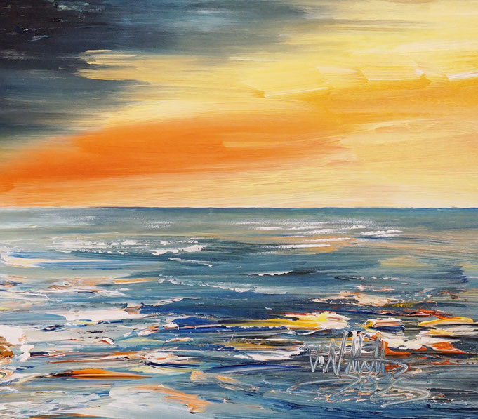 Detail of painting Seaside Impression S 1