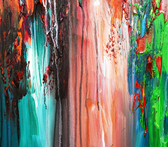 detail of the oversized abstract artwork by the artist Peter Nottrott for sale