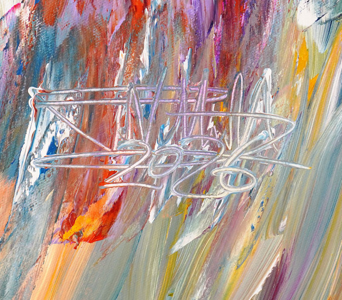 bottom right on the artwork: signature and year of creation