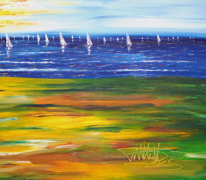 Detail of painting Seaside Impression S 1