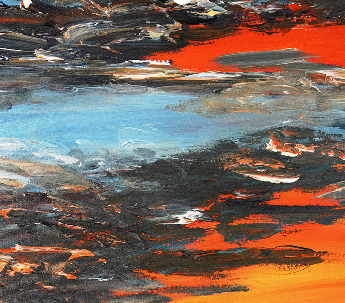 Detail of painting Seaside Impression S 1