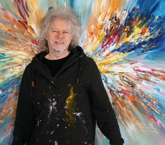 ..just finished painting: Peter Nottrott with Magical Energy Cloud XL 4