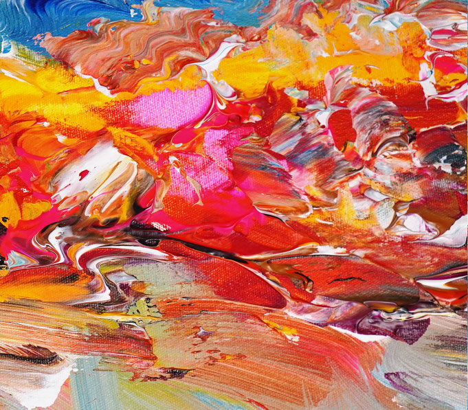 detail of the summer sailing painting