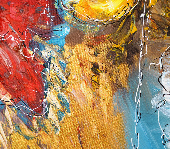detail of the flower artwork of the artist Peter Nottrott