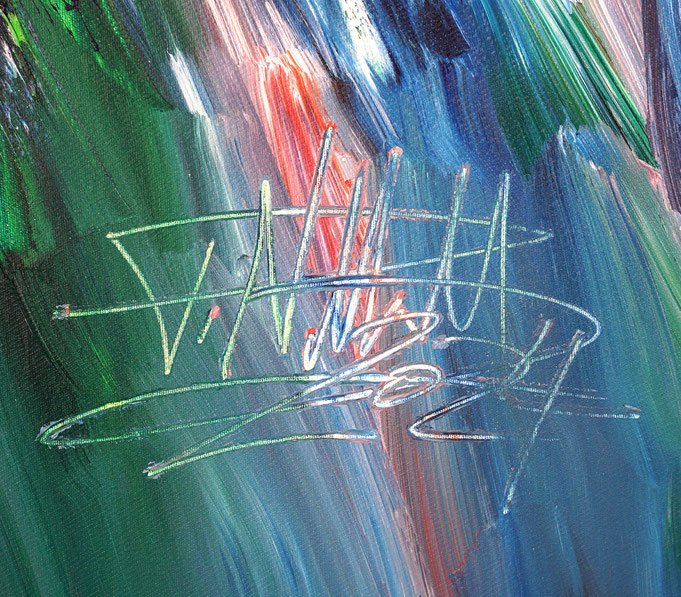 Signature of the artist Peter Nottrott and year of creation