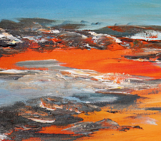 Detail of painting Seaside Impression S 1