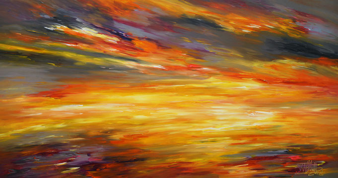 sunset painting
