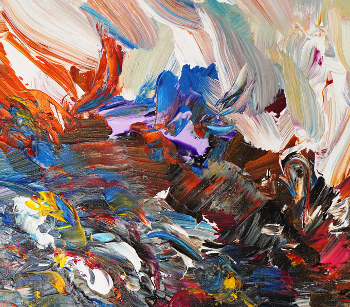 detail of the summer sailing painting