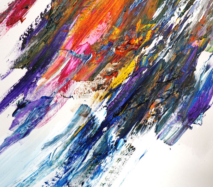 detail of the oversized abstract artwork by the artist Peter Nottrott for sale