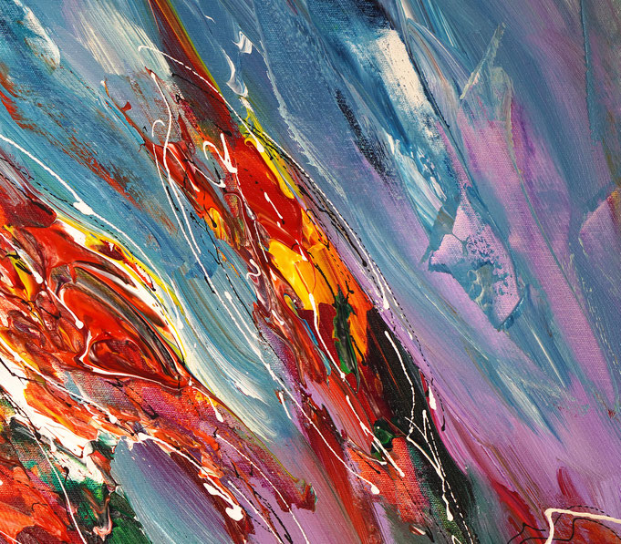 detail of the flower artwork of the artist Peter Nottrott