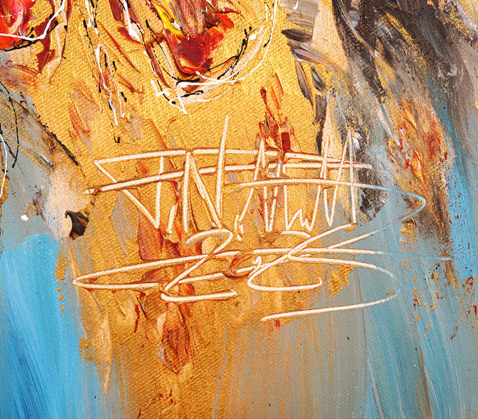 signature of the artist Peter Nottrott and year of creation