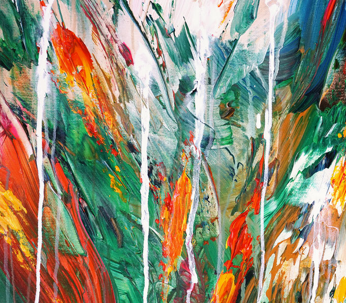 detail of the flower artwork of the artist Peter Nottrott
