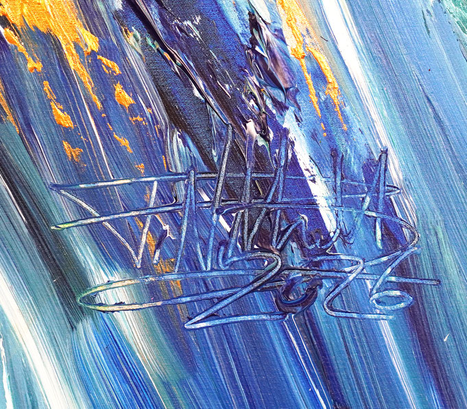 signature of the artist Peter Nottrott and year of creation