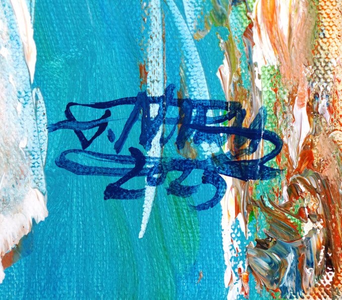 signature of the artist Peter Nottrott and year of creation