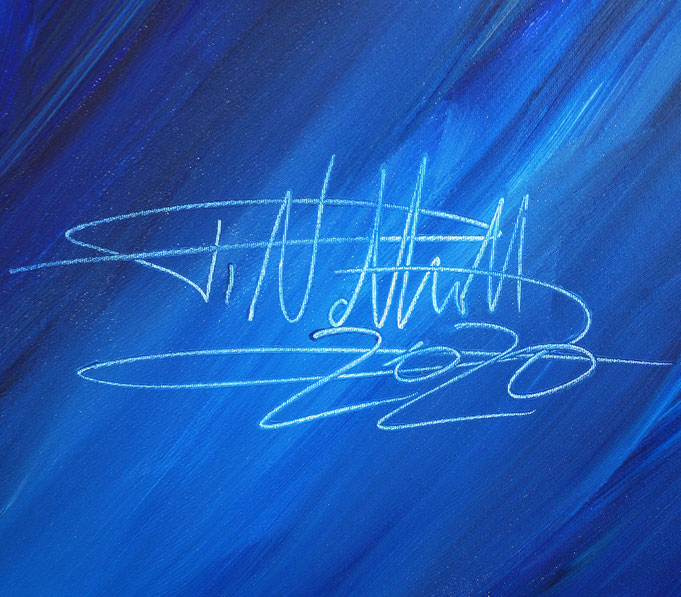 Signature of the artist Peter Nottrott and year of creation: 2020