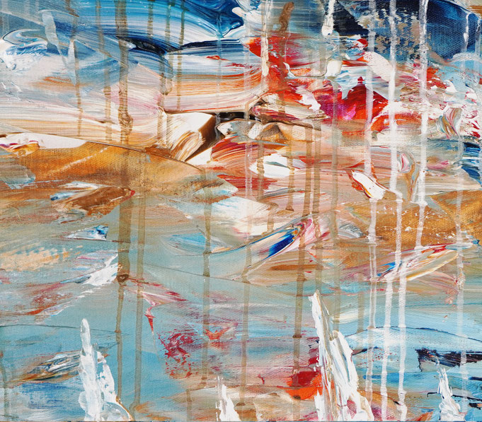 detail of the large sailing painting