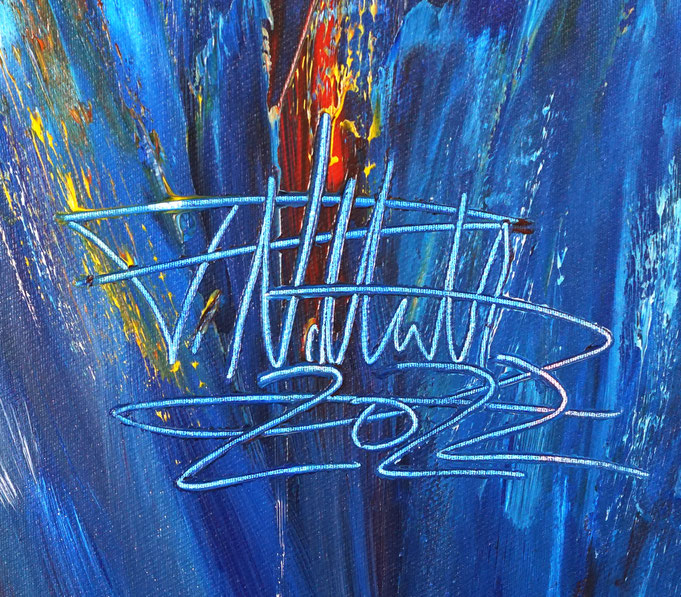 Signature of the artist Peter Nottrott and year of creation