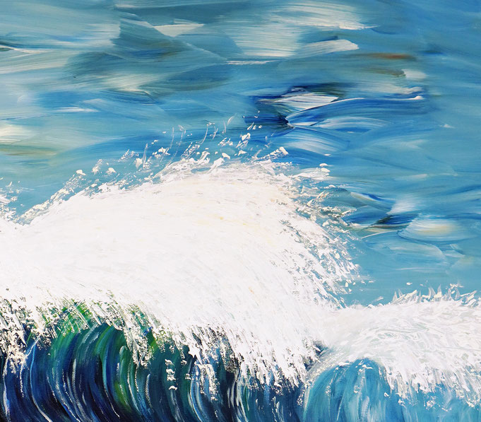 deatil of the artwork Seascape Breaking Waves XL 7 of the artist Peter Nottrott