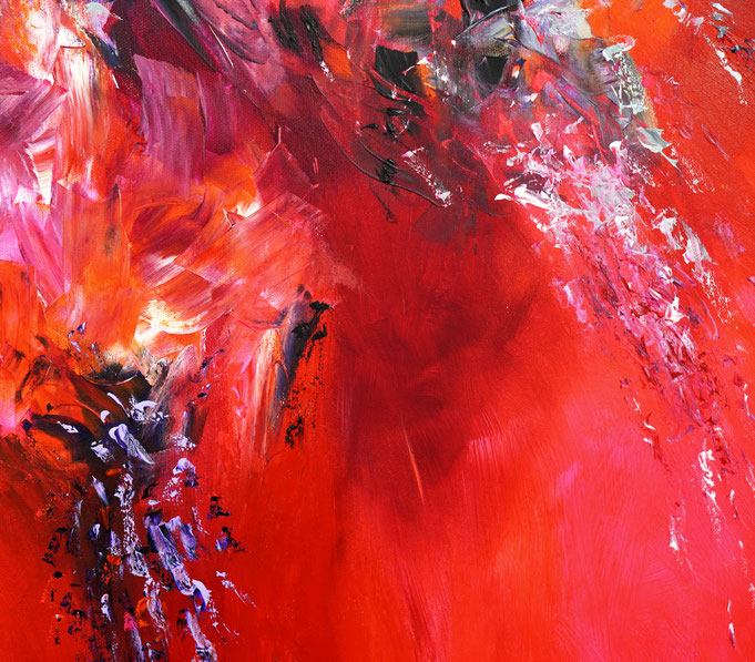 detail of the oversized abstract artwork by the artist Peter Nottrott for sale