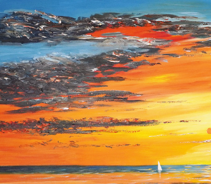 Detail of the seaside painting